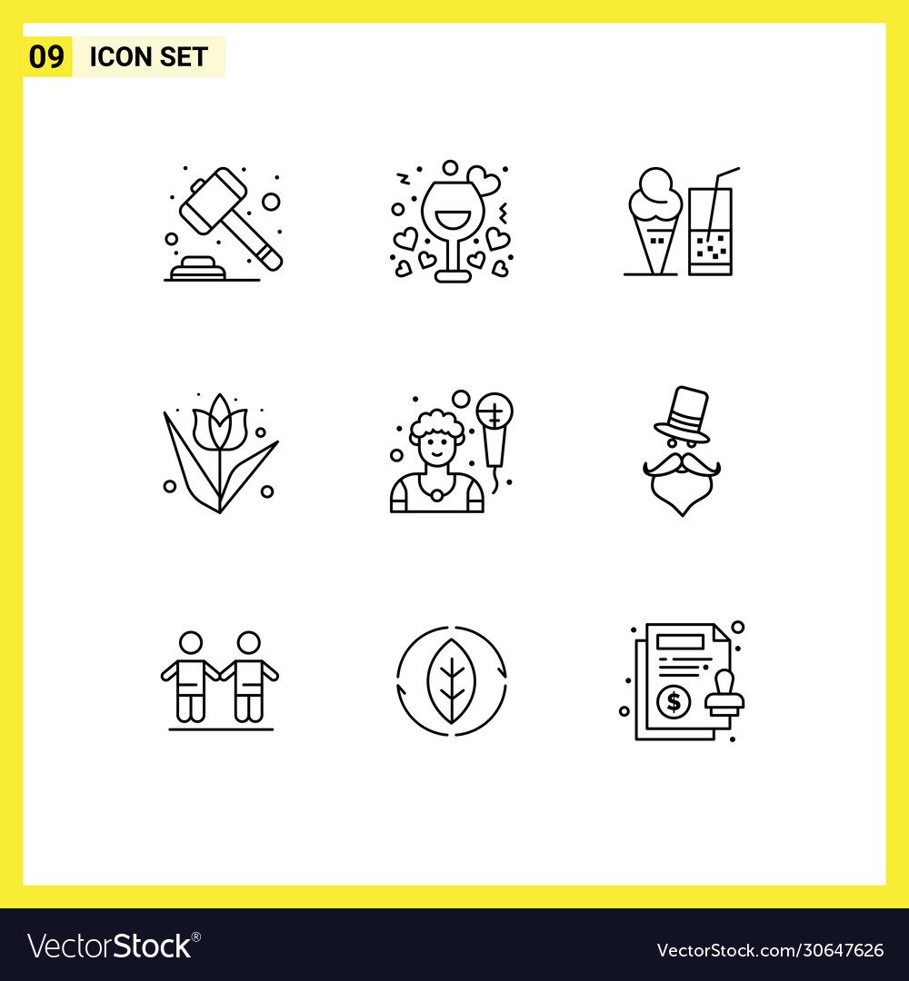 9 universal outlines set for web and mobile
