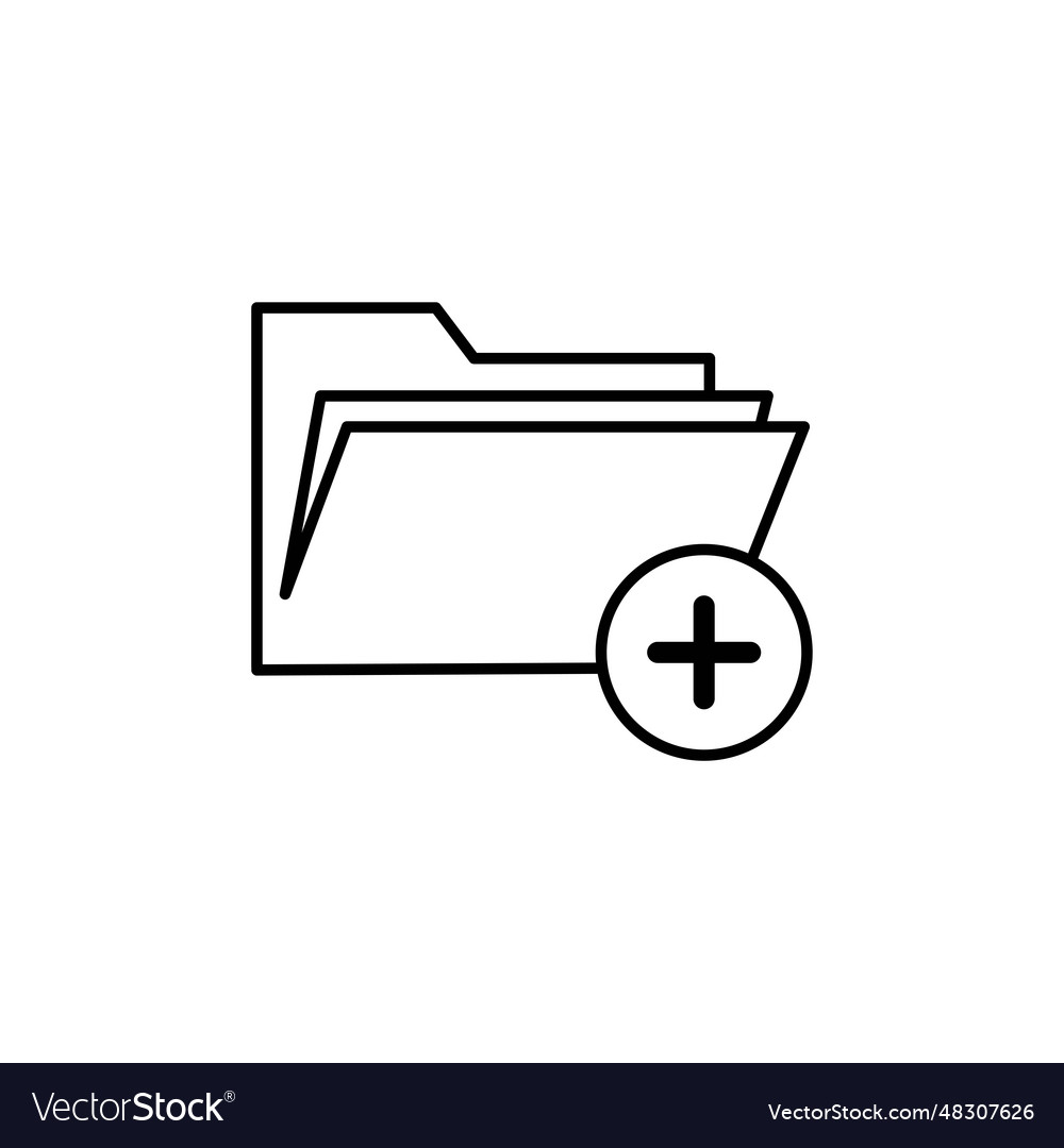 Add files icon folder symbol simple modern vector image Add files icon folder symbol simple modern