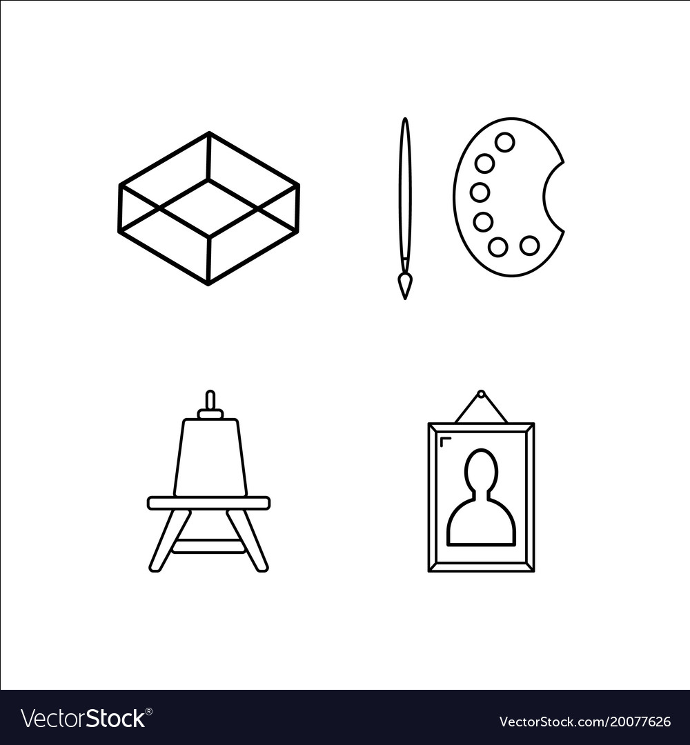 Design und Studio einfache lineare Icon-Setsimple