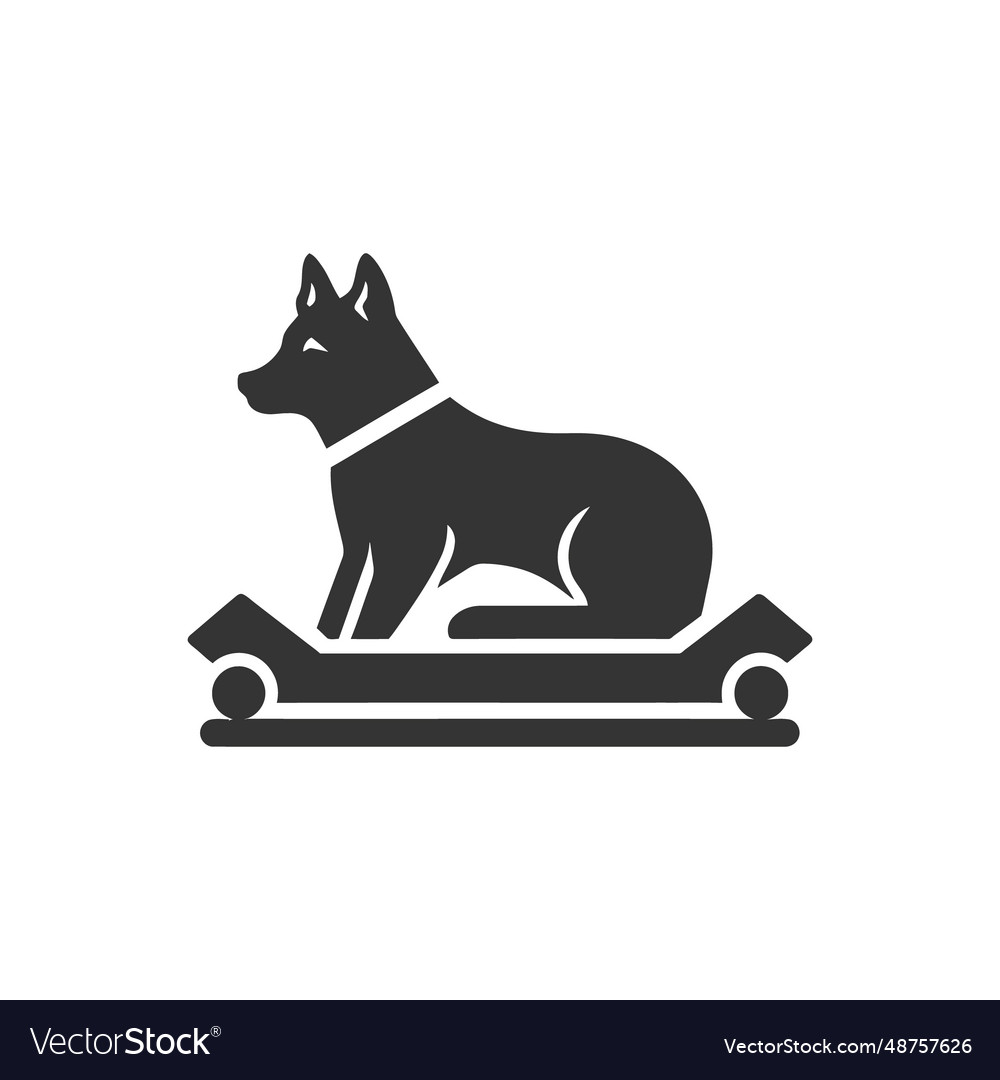 Dog sled icon