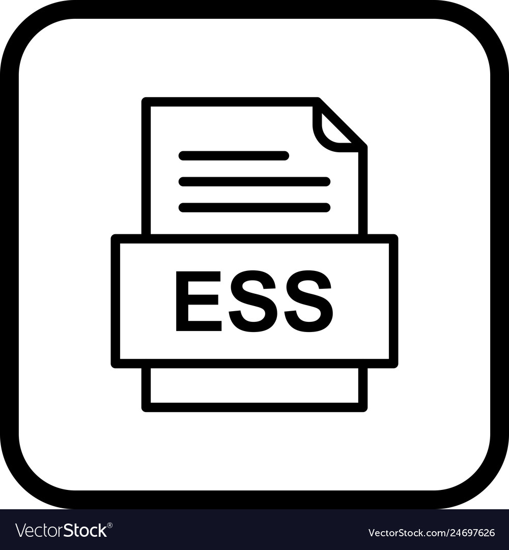 Ess file document icon