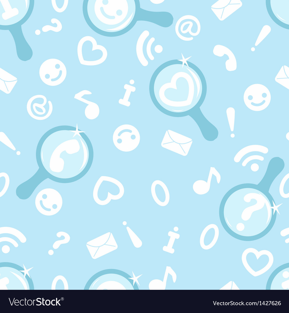 Internet search symbols seamless pattern