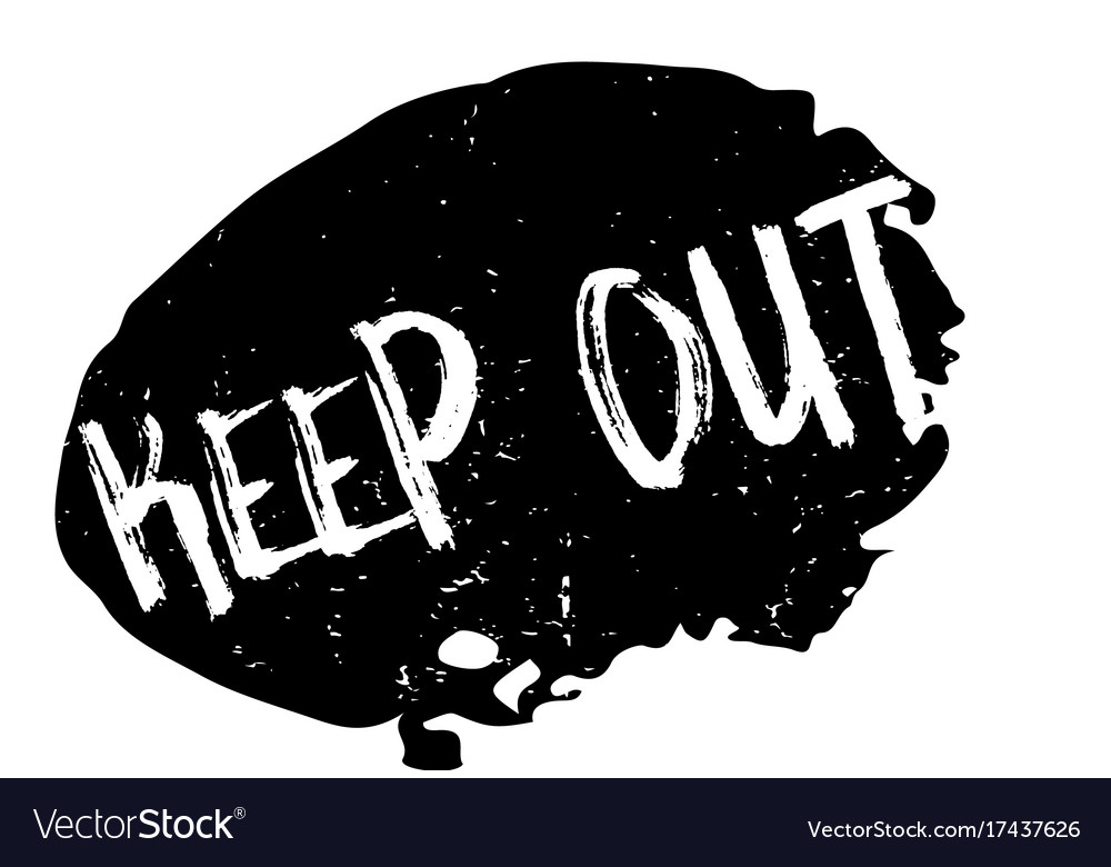 Keep out rubber stamp Royalty Free Vector Image