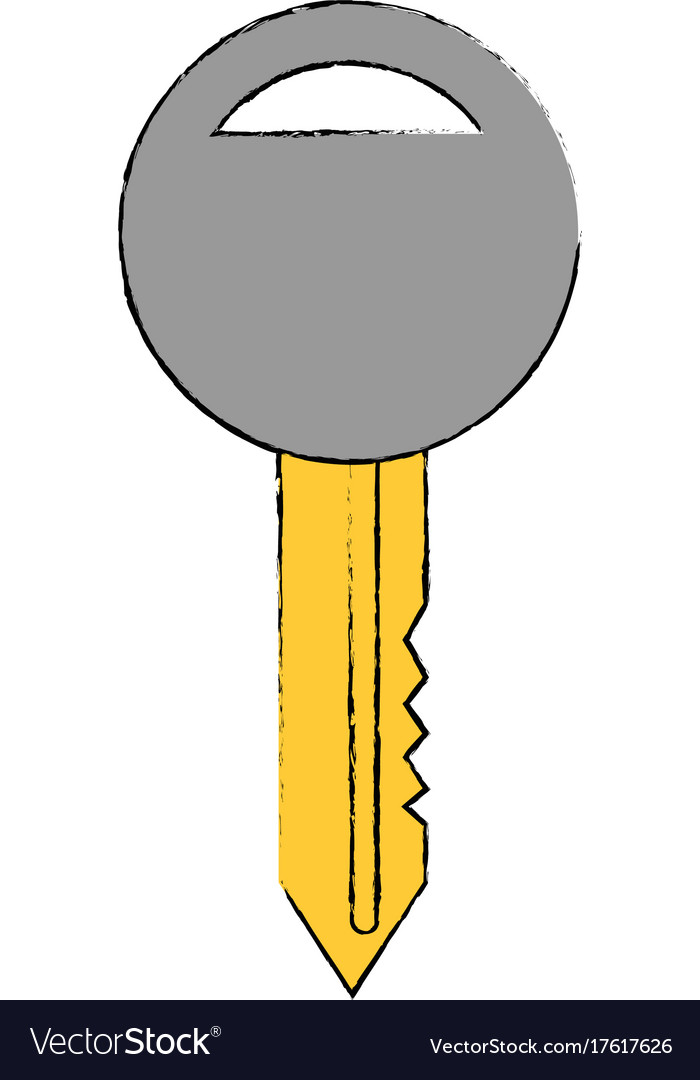 Key car isolated icon