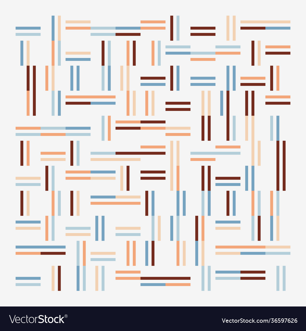 Linear abstract pattern design vector image Linear abstract pattern design