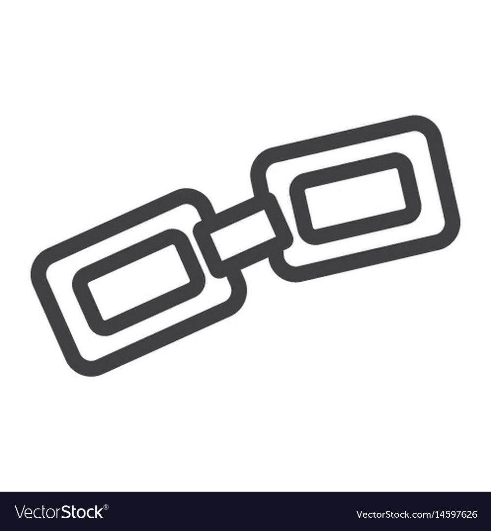Link line icon chain and website button