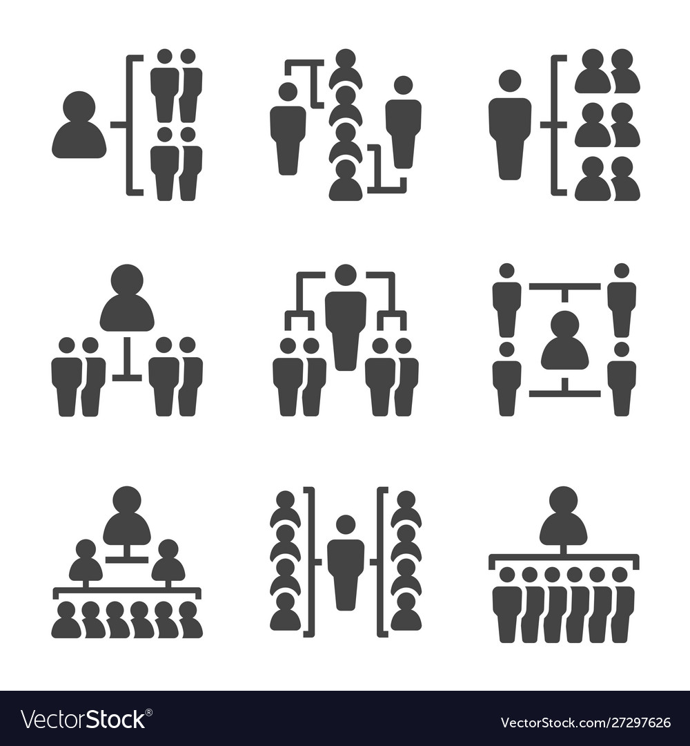 People organization icon set