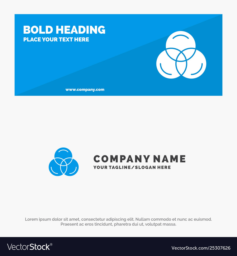 Rgb color web solid icon website banner Vector Image Rgb color web solid icon website banner