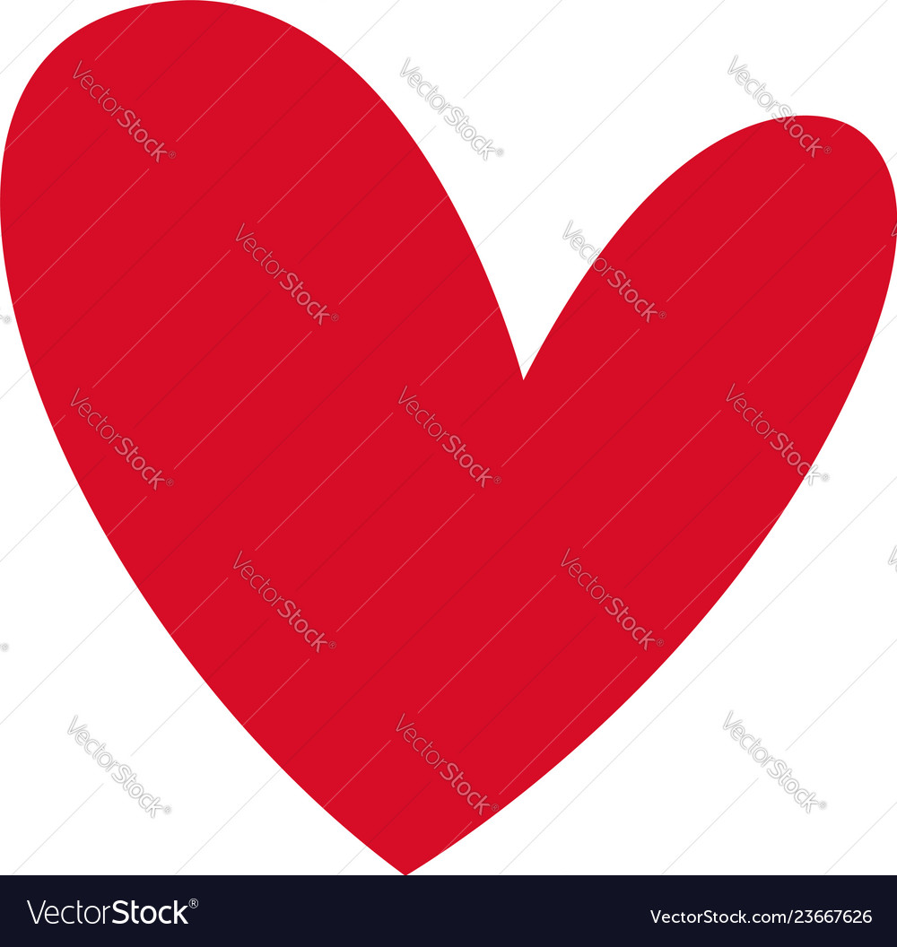 Valentine heart icon isolated on background