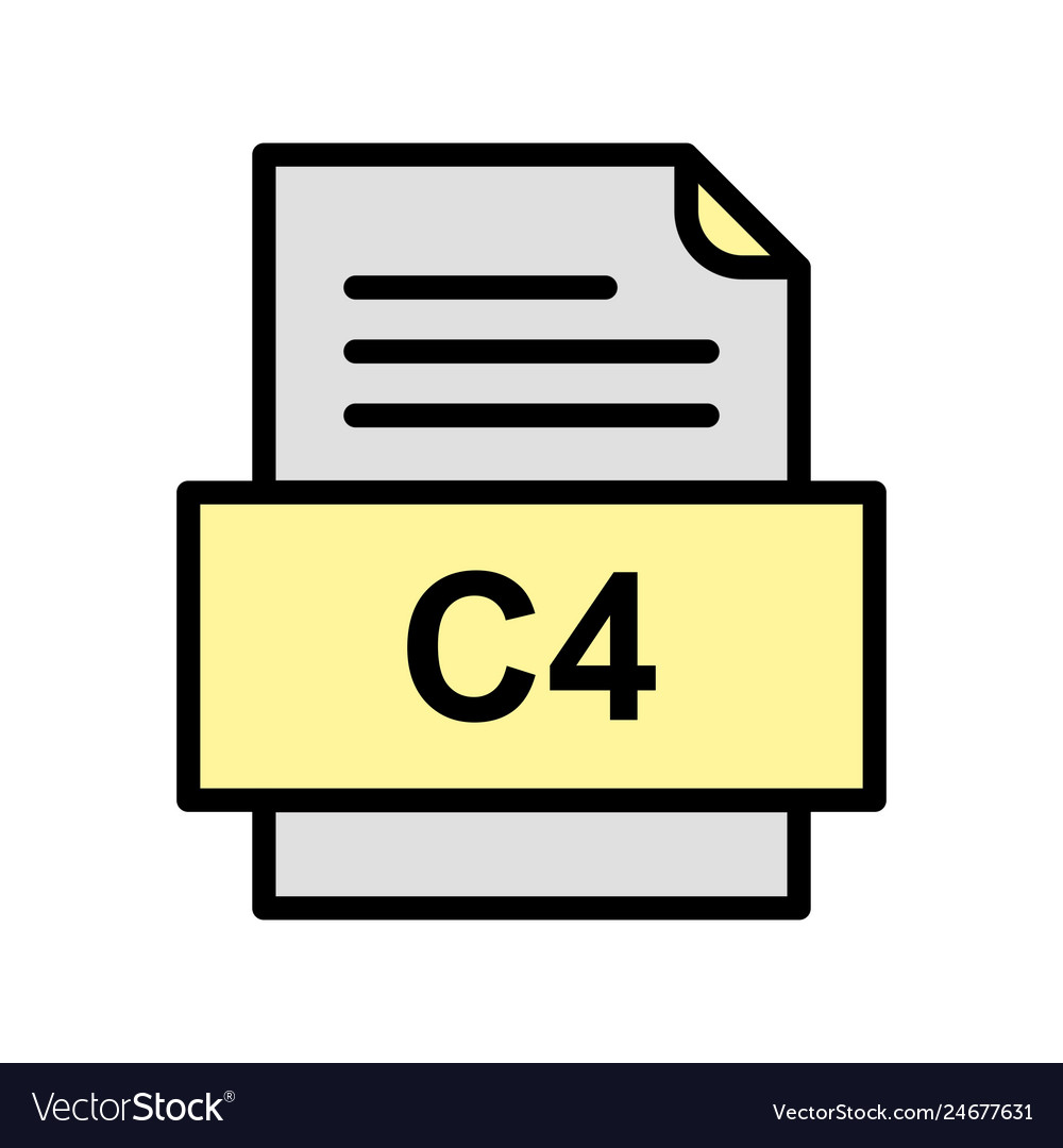 C4 file document icon