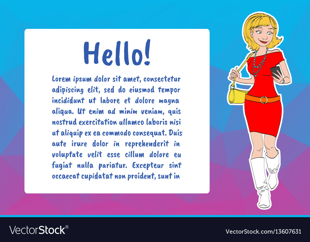 Character with bubble talk