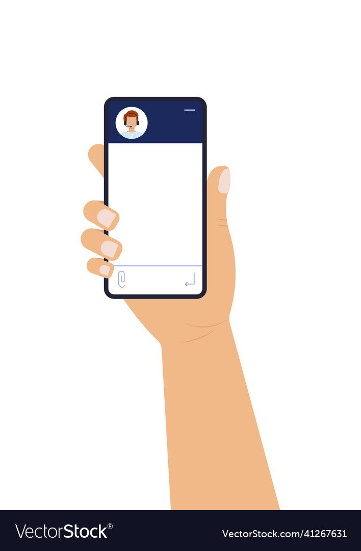 Chat bot dialoge windows with man in headset vector image Chat bot dialoge windows with man in headset