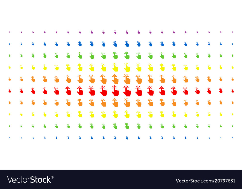 Click spectrum halftone array