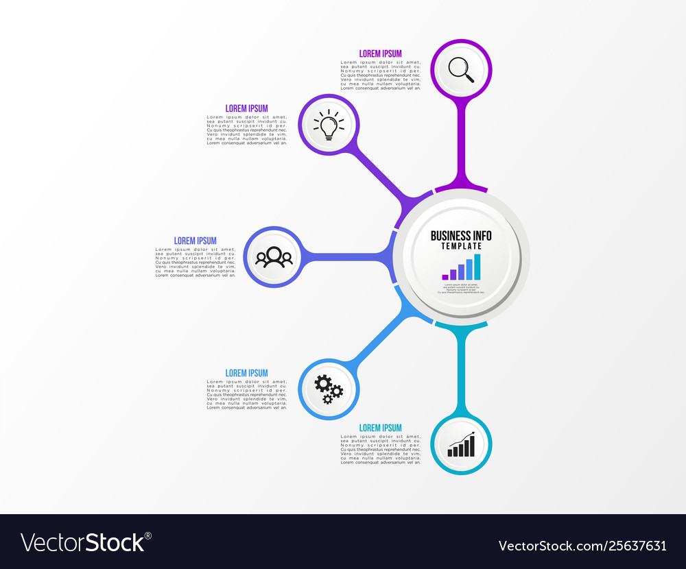 Infographic design template with options steps