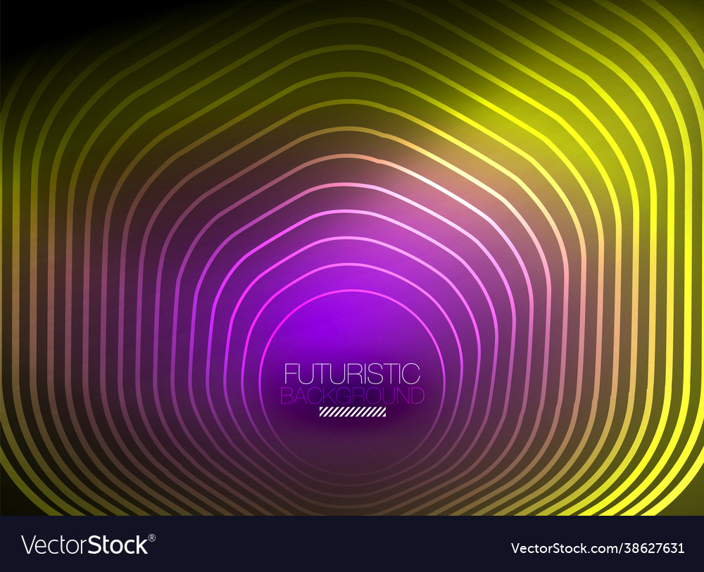 Neon color square shape lines abstract background