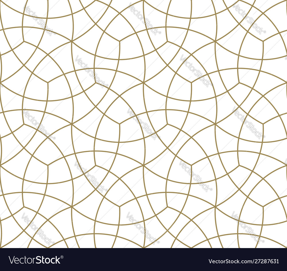 Seamless pattern with abstract geometric line Vector Image Seamless pattern with abstract geometric line