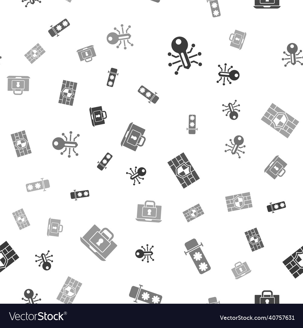 Set smart key password protection shield vector image Set smart key password protection shield