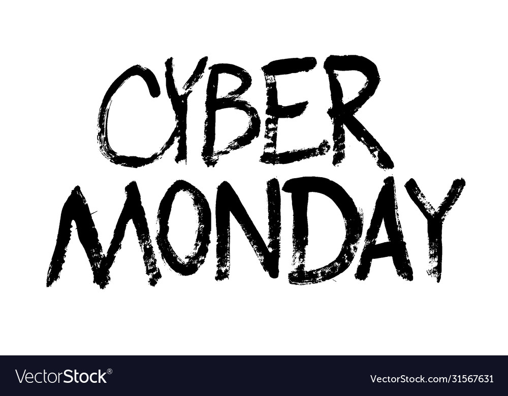 Template design graphic for cyber monday offer