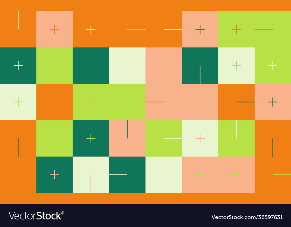 Trendy background with simple shapes vector image Trendy background with simple shapes