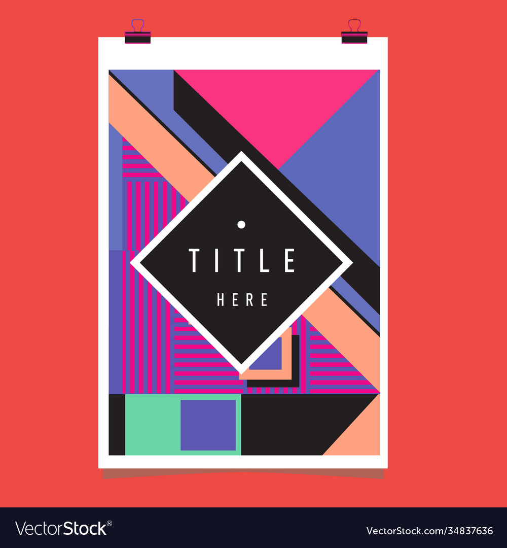 Abstract colorful geometric pattern background Vector Image Abstract colorful geometric pattern background