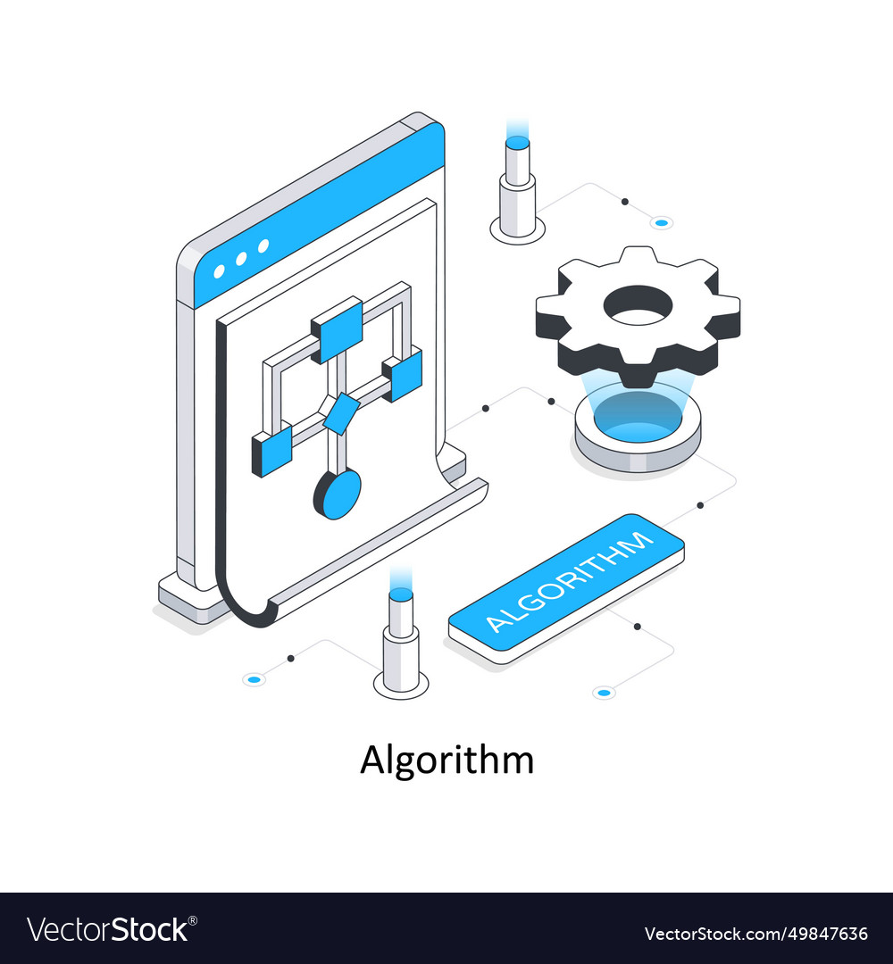 Algorithm isometric stock eps file