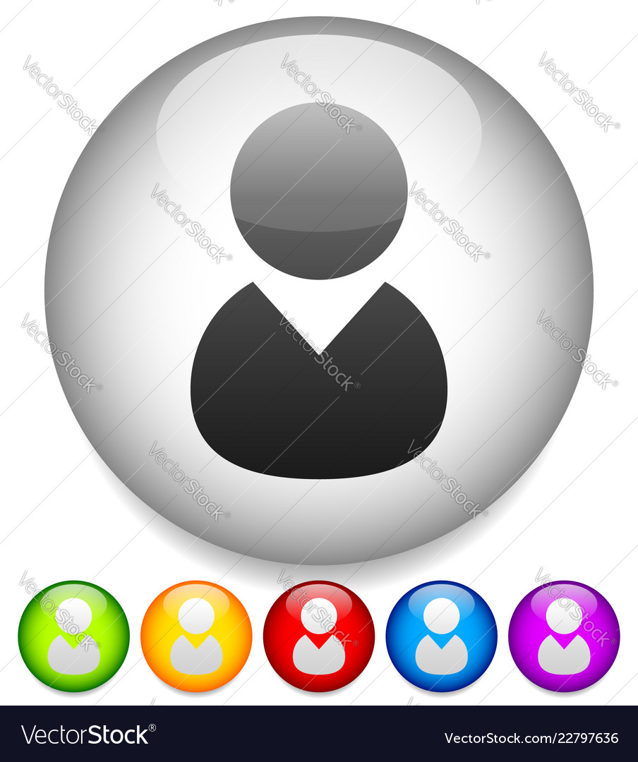 Character user icon with various colors included