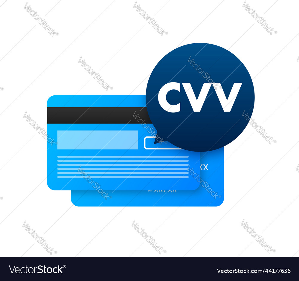 Credit card secure cvv code financial label