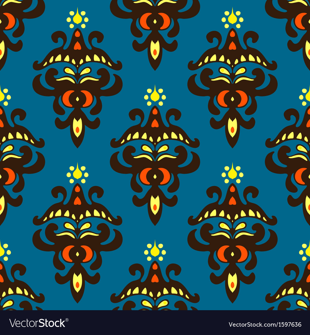 Damask seamless pattern