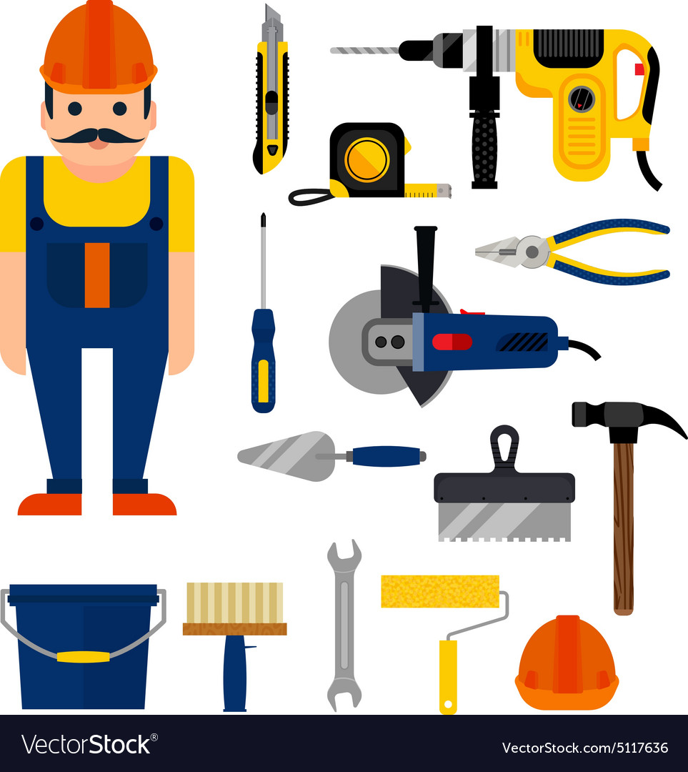 DIY home repairs power Royalty Free Vector Image