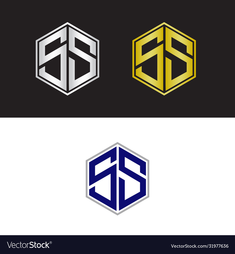 double-letter-s-logo-royalty-free-vector-image