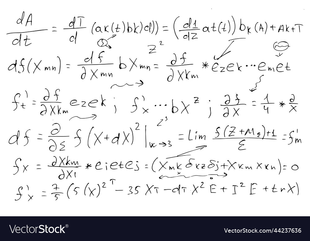 Mathematical formulas scientific educational