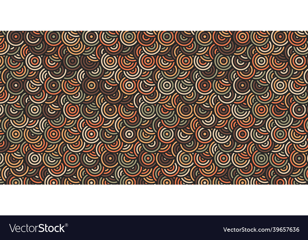 Retro Geometric Circle Pattern