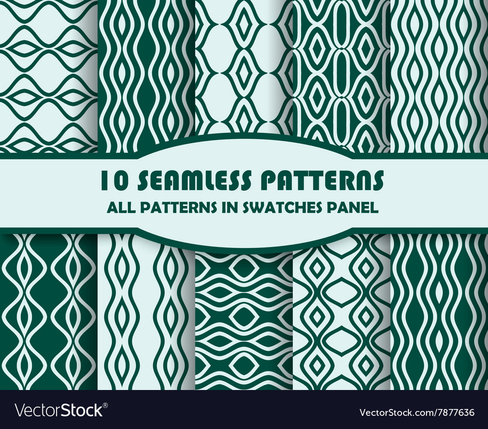 Set of geometric patterns for design