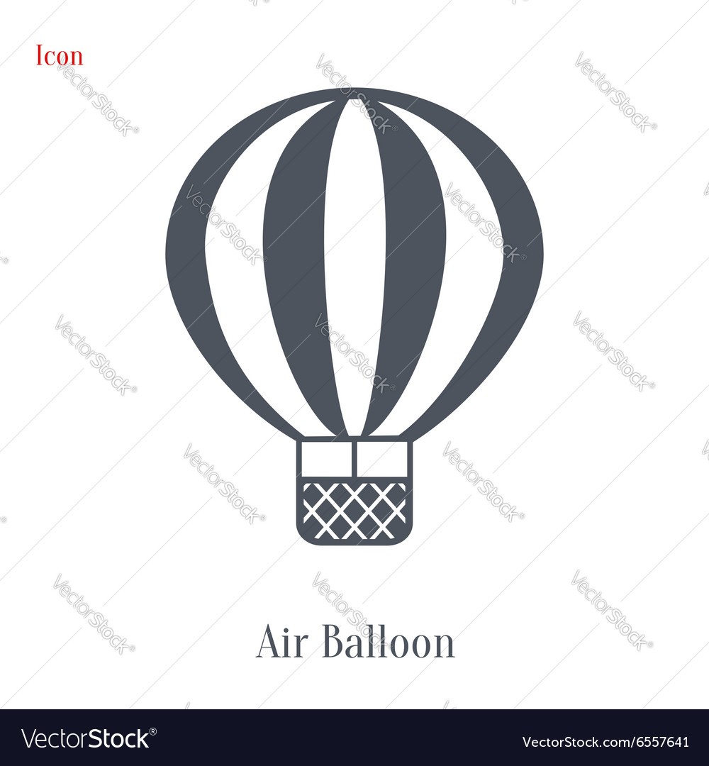 Air balloon icon Royalty Free Vector Image - VectorStock