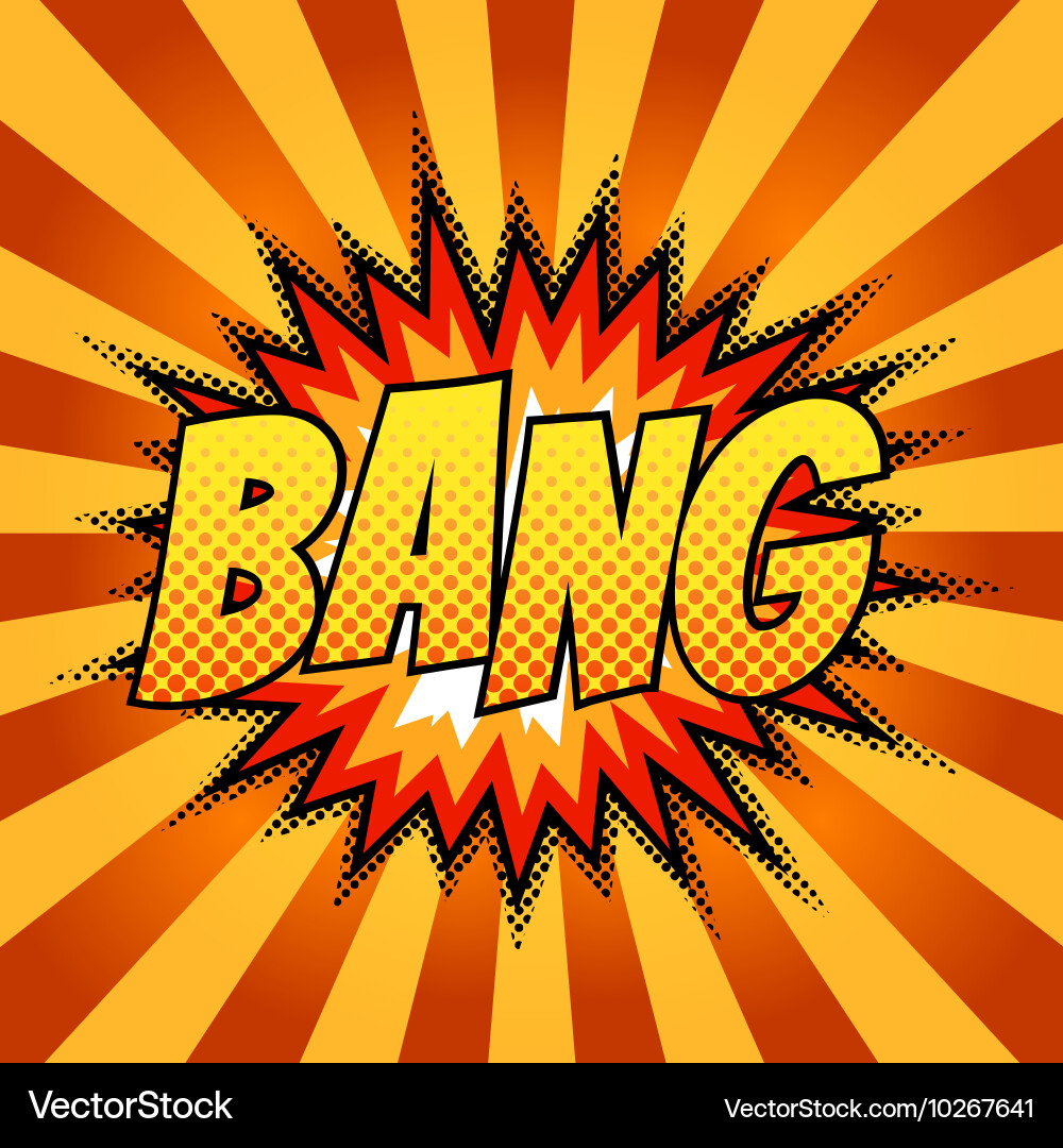 Bright comic book background Royalty Free Vector Image