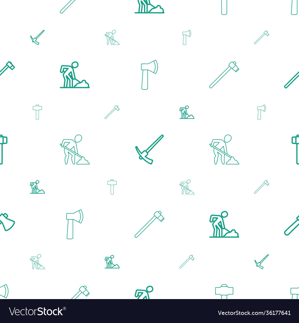 Construct icons pattern seamless white background vector image Construct icons pattern seamless white background