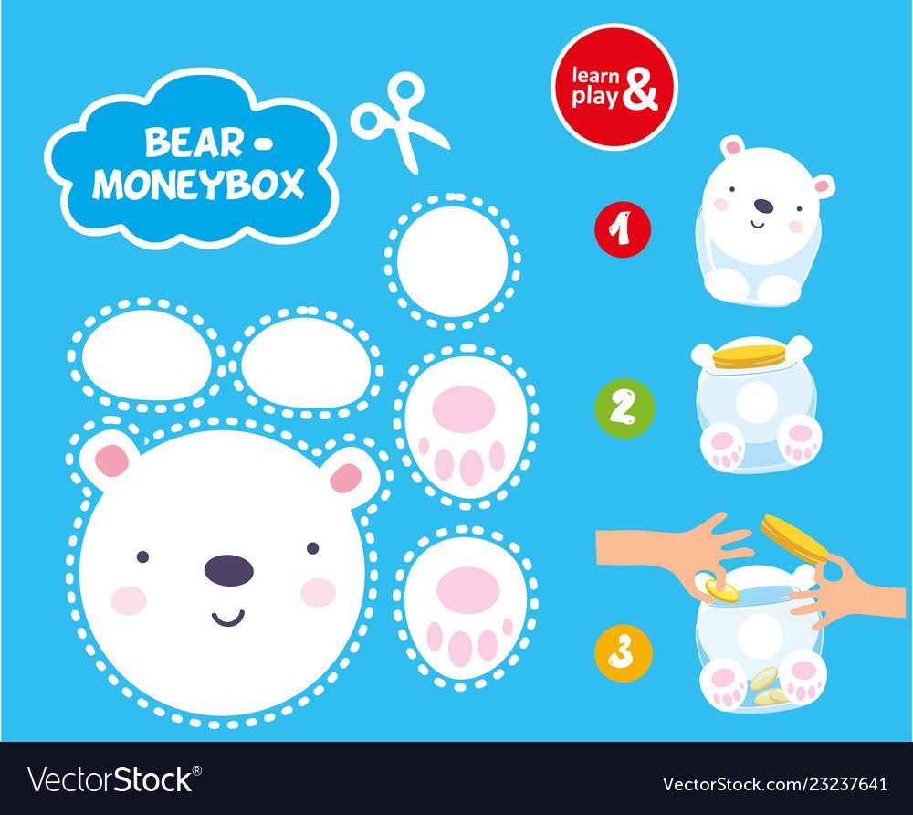 Make The Cut >> Cut Glue Children Paper Game To Make Moneybox Make The Cut >> Cut Glue Children Paper Game To Make Moneybox