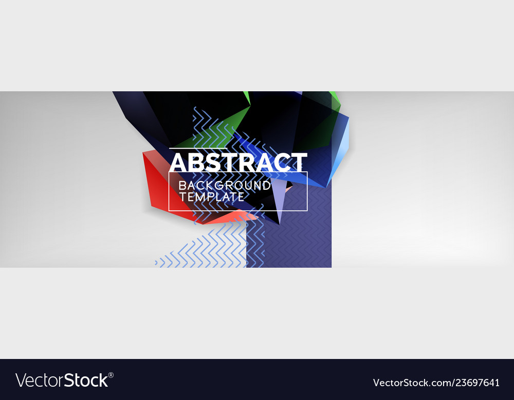 Dark 3d triangular low poly shapes abstract vector image Dark 3d triangular low poly shapes abstract
