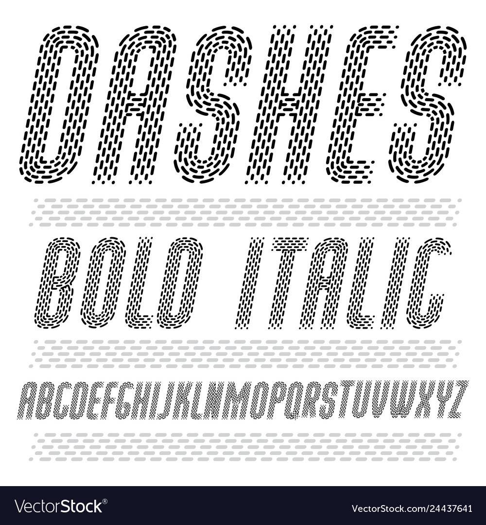 Funky condensed capital english alphabet letters vector image Funky condensed capital english alphabet letters