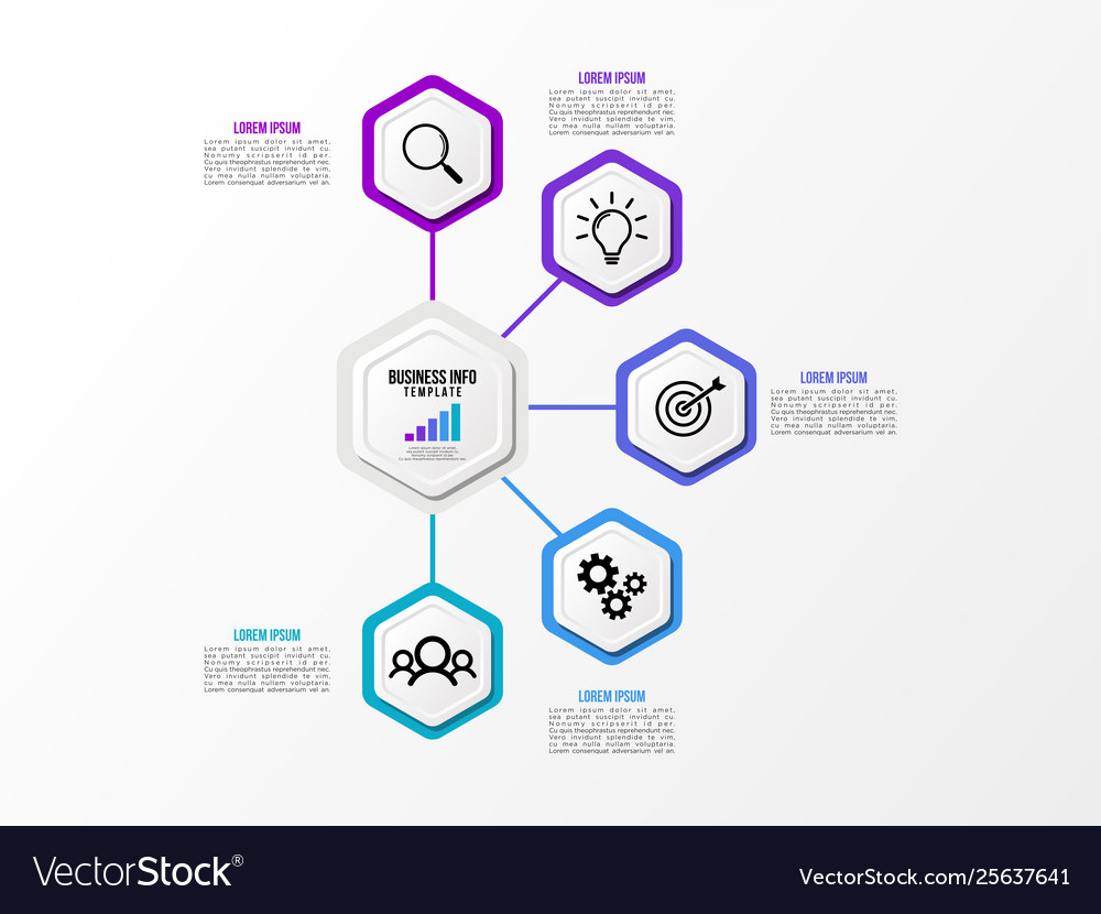 Infographic design template with options steps