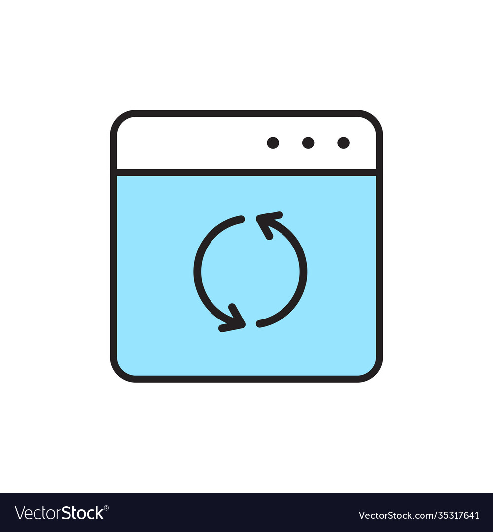 Isolated refresh icon