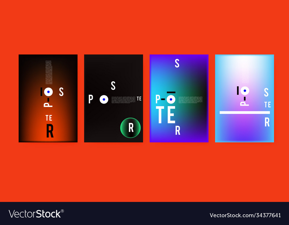 Minimalist covers design set cool geometric