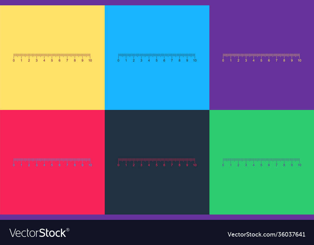 Pop art measuring scale markup for rulers icon vector image Pop art measuring scale markup for rulers icon