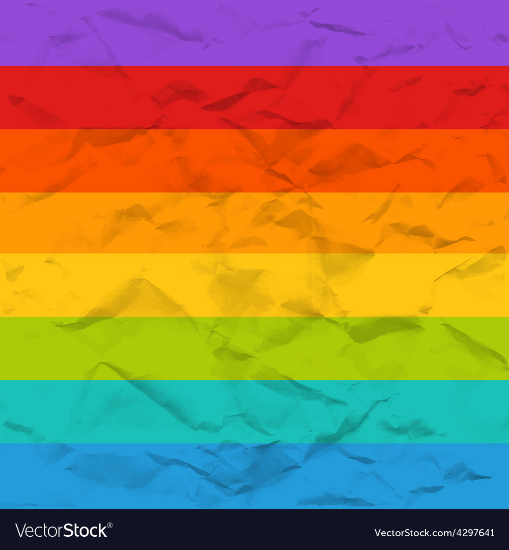 Rainbow crumpled paper seamless pattern Royalty Free Vector