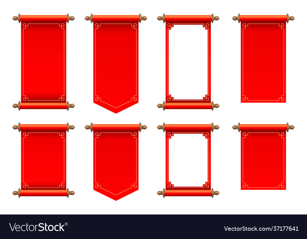 Red Ancient Scrolls Set