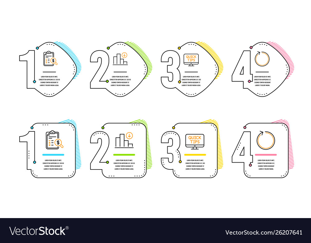 Web tutorials accounting report and decreasing vector image Web tutorials accounting report and decreasing