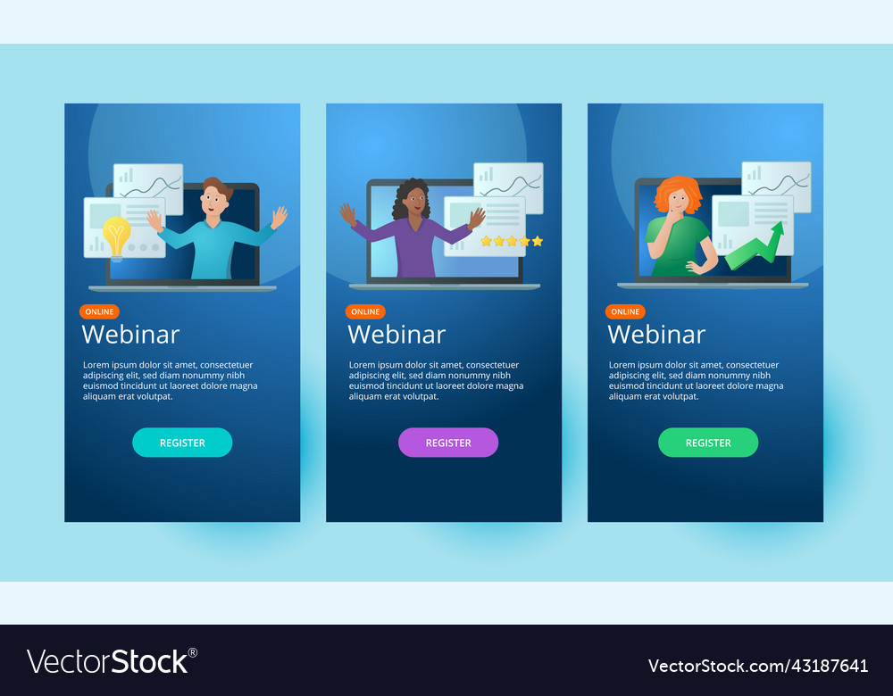 Webinar social media story template design layout