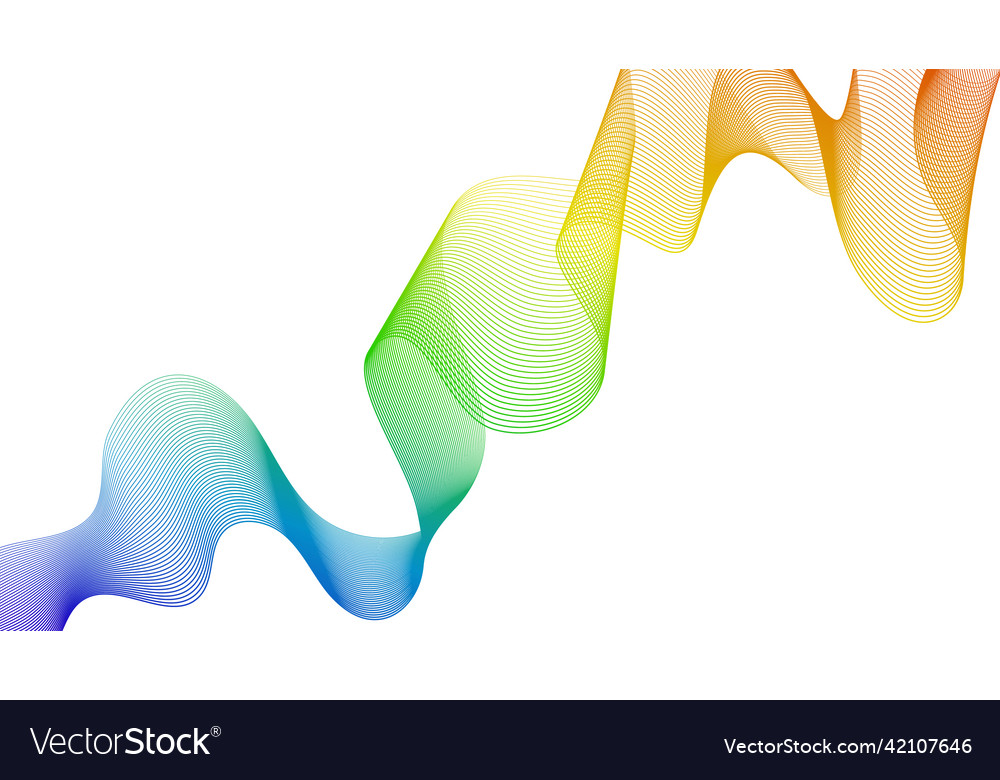 Abstract backdrop with wave gradient lines