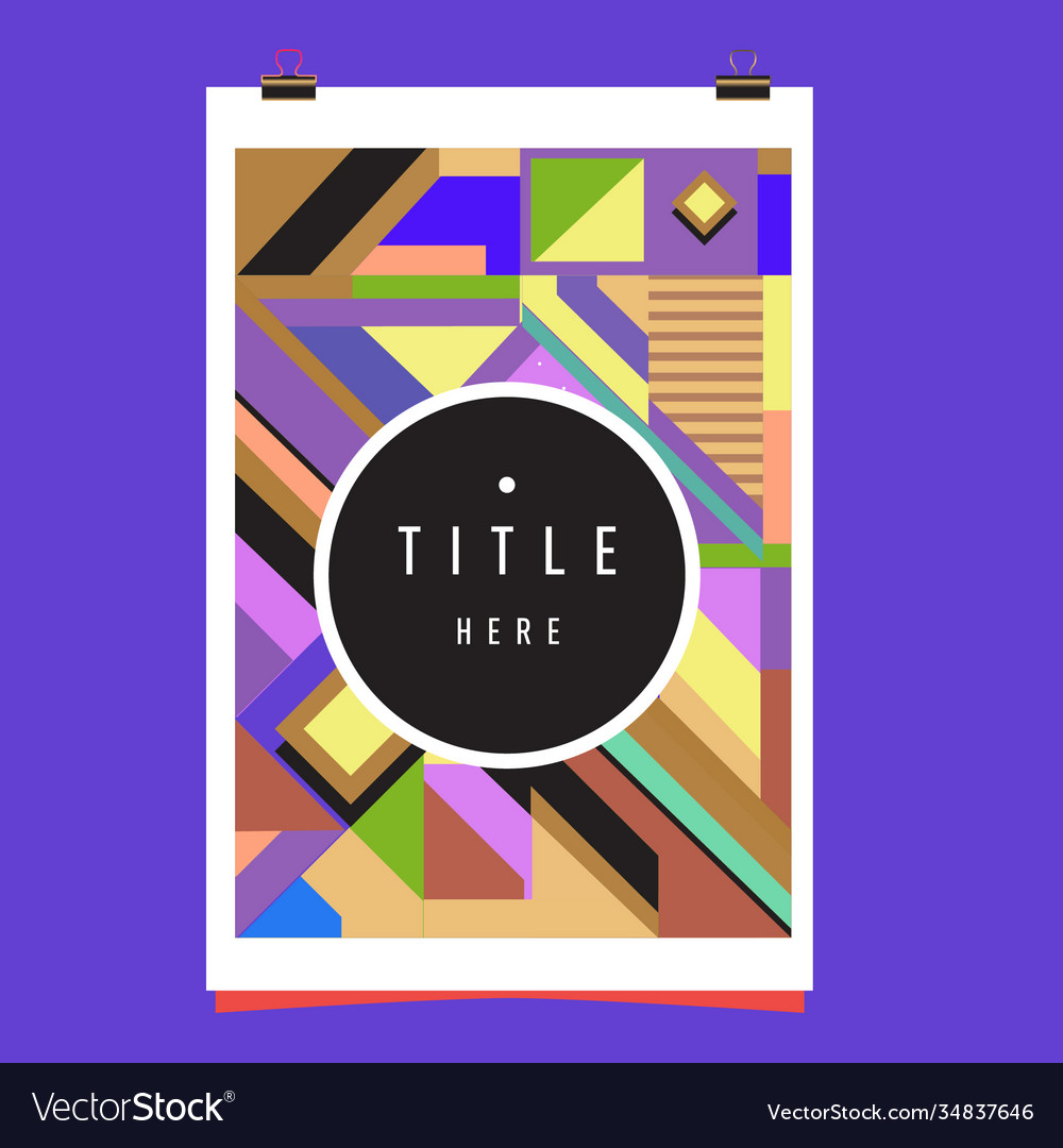Abstract colorful geometric pattern background vector image Abstract colorful geometric pattern background
