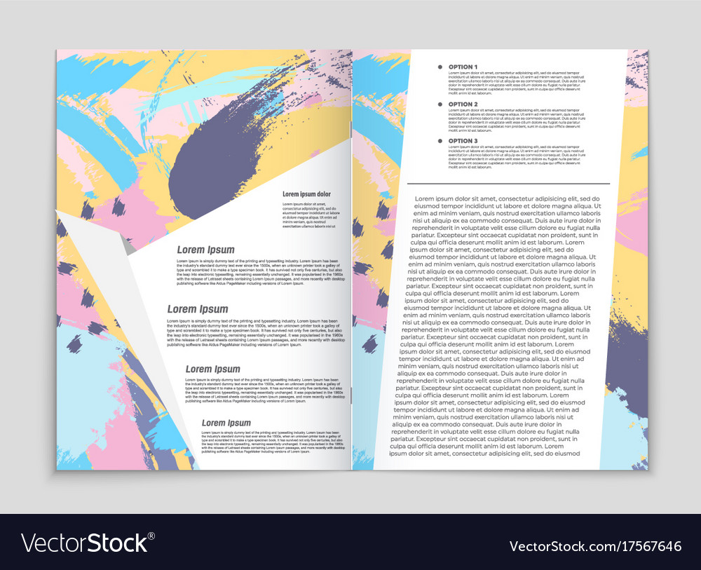 Abstract layout background set for art